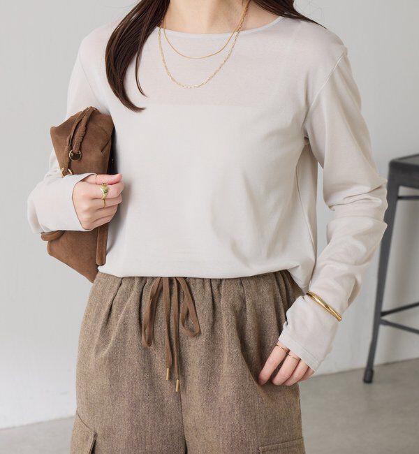  「【人気につき追加販売/接触冷感/吸水速乾】ベーシックシアーロンT」|Tシャツ・カットソー|
