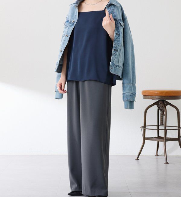  「2WAY サテンキャミソール」|キャミソール|