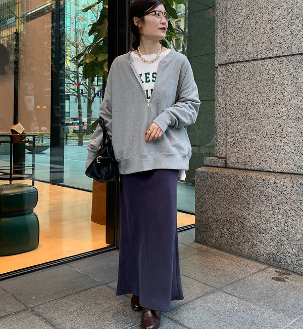  「【インフルエンサー OKOCHI企画】ハーフジップスウェット」|Tシャツ・カットソー|