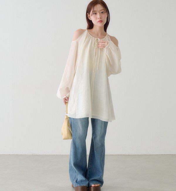  「【S.Lサイズ展開】カットアウトブラウス」|シャツ・ブラウス|