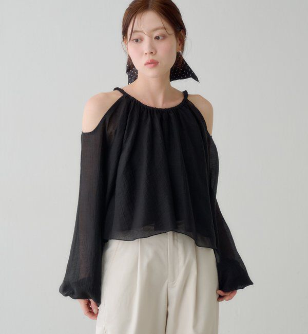  「【S.Lサイズ展開】カットアウトブラウス」|シャツ・ブラウス|