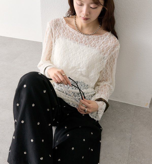 「レースプルオーバー」|Tシャツ・カットソー|