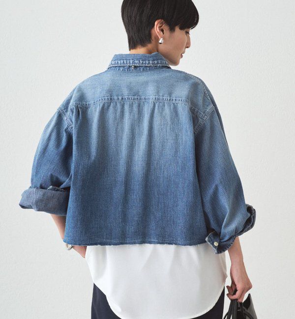  「【JAPAN MADE】デニムショートシャツ」|シャツ・ブラウス|