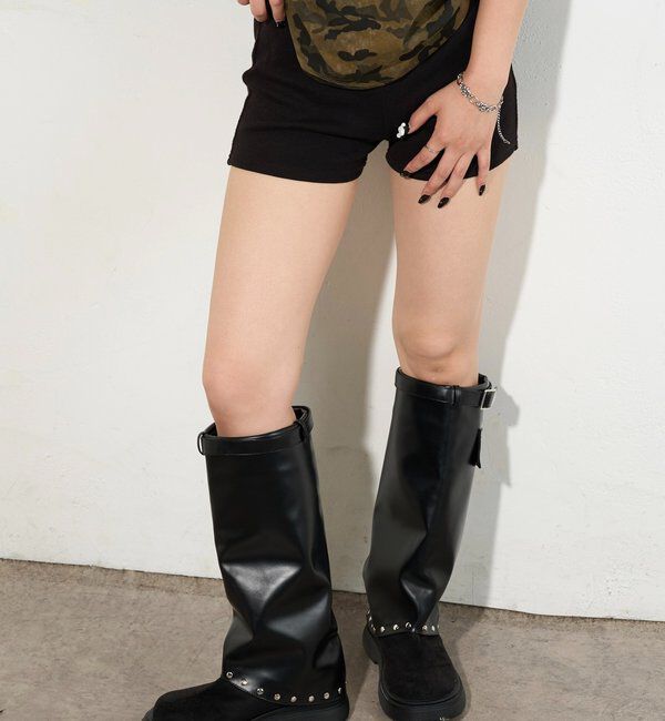  「【SLOPPY/スロッピー】リブショートパンツ」|チノ|