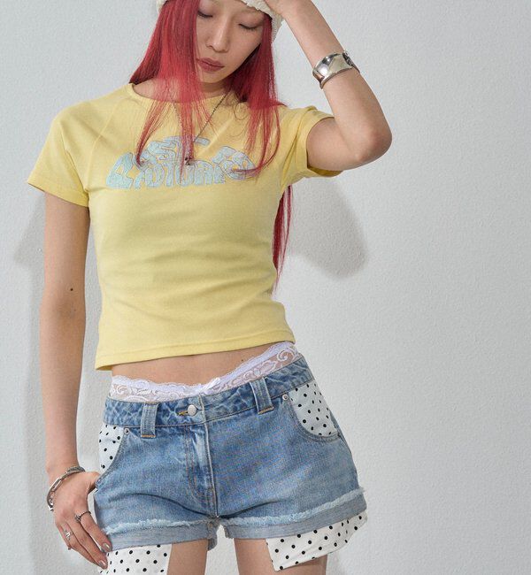  「【WEB限定カラーあり】デフォルメレースロゴチビT」|Tシャツ・カットソー|