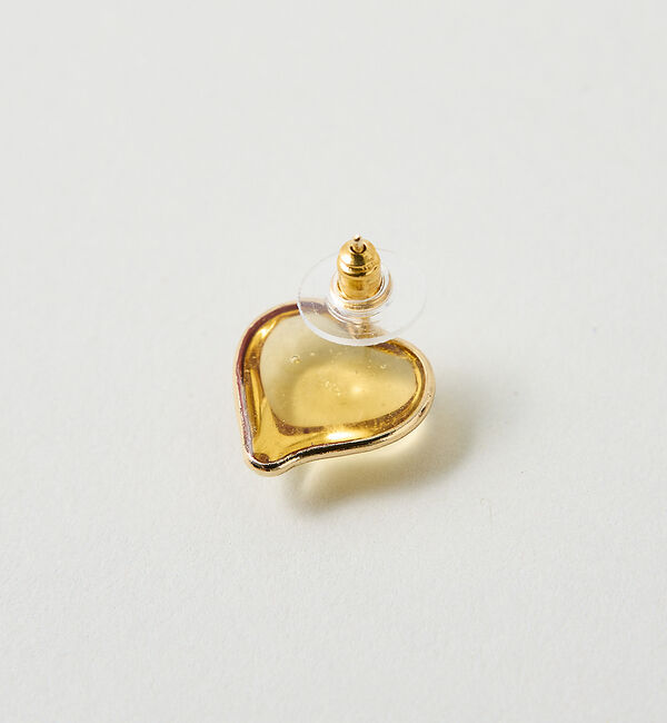 collex「【Elodie Pavie】ガラスハートピアス」|ピアス|