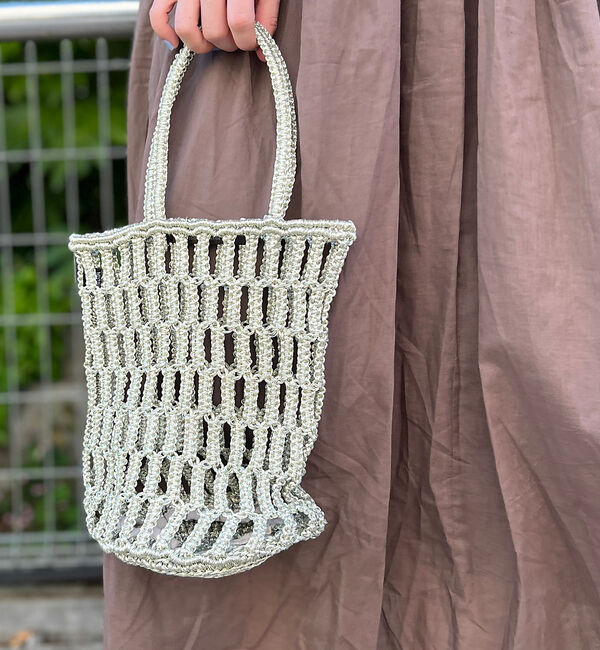 Rouge vif「【The Bagmati/ザ バグマティ】メタリックネットバッグ」|ショルダー・メッセンジャー|