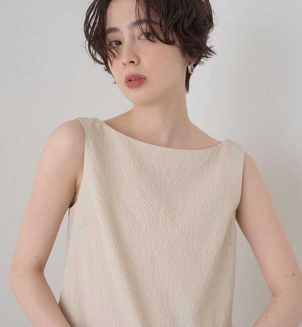 Rouge vif「【2026SS新作】【一部店舗限定】ニュアンスファブリックワンピース」|ワンピース|