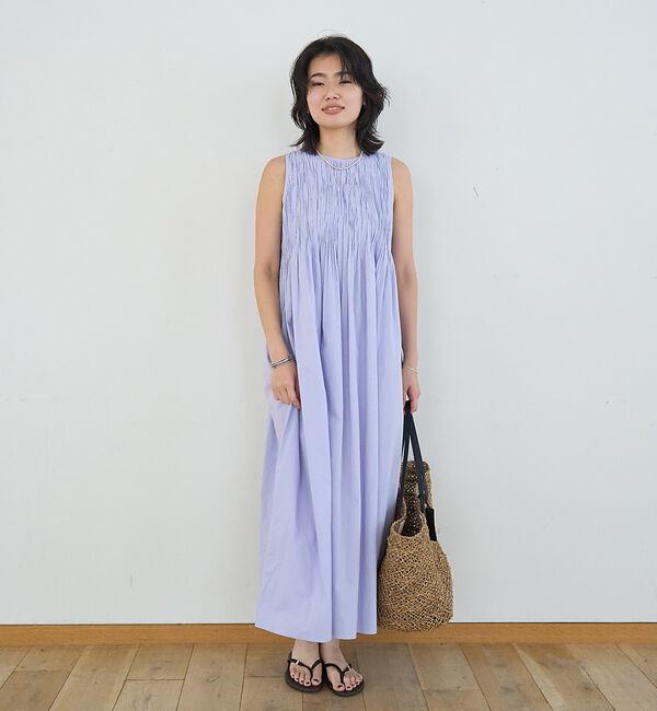 Rouge vif「インドハンドタックノースリーブマキシワンピース」|ワンピース|