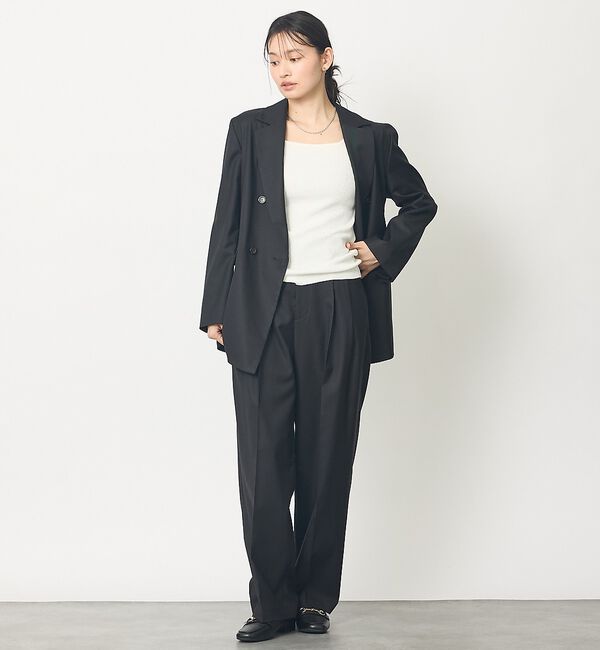 abahouse mavie「【セットアップ対応】ライトメランジダブルジャケット」|その他|