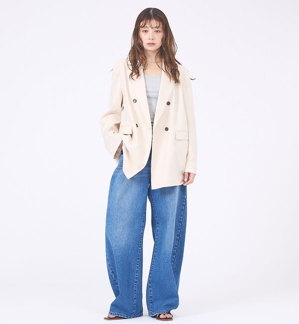 abahouse mavie「【セットアップ対応】ライトメランジダブルジャケット」|その他|