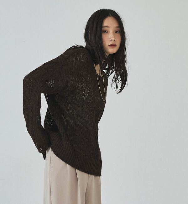 abahouse mavie「モヘアライクシアーニット」|ニット・セーター|