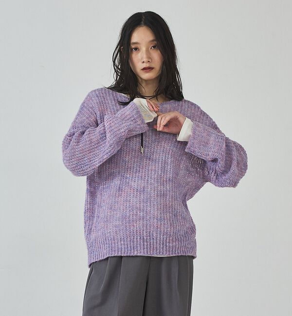 abahouse mavie「モヘアライクシアーニット」|ニット・セーター|