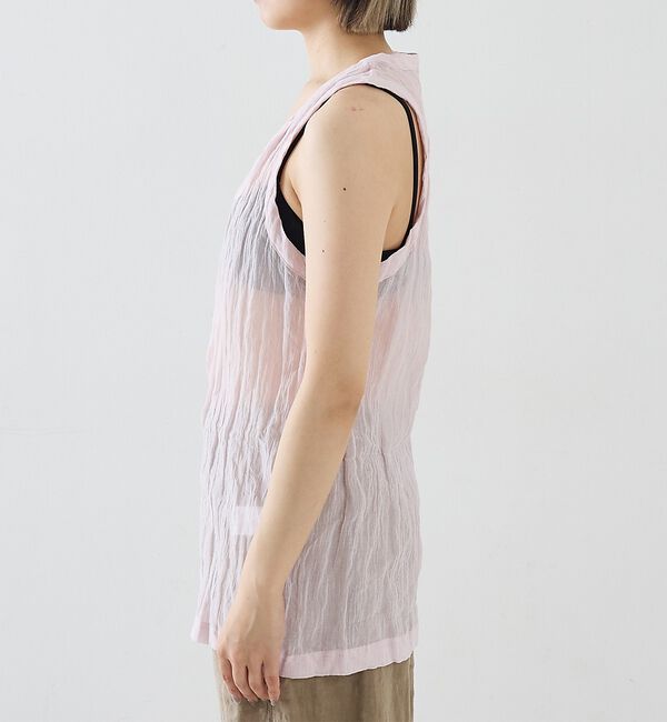The Store by C' 「【TOTEME】Crinkled Gauze Tank Top／ガーゼタンクトッ」|キャミソール|