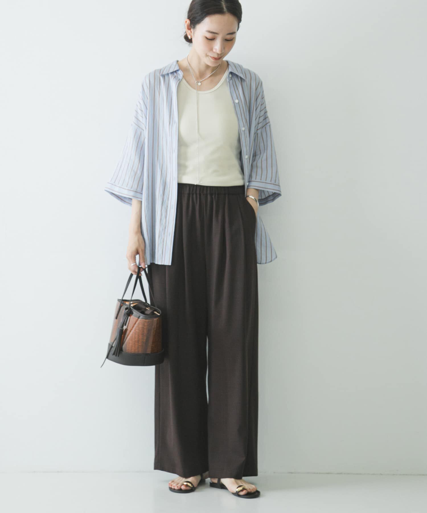 URBAN RESEARCH「『3サイズ展開』『イージーケア』タックギャザーストレートパンツ」|その他|