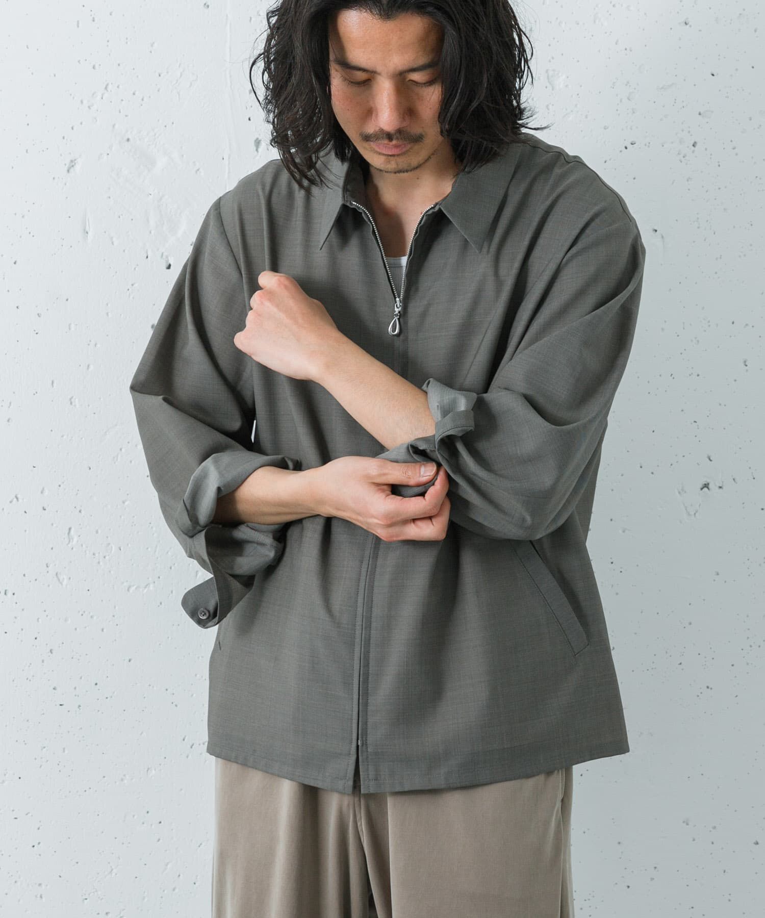 URBAN RESEARCH「『洗濯可/防シワ/接触冷感』WASHABLE WOOL SPORTS JACKET」|ブルゾン・スタジャン|