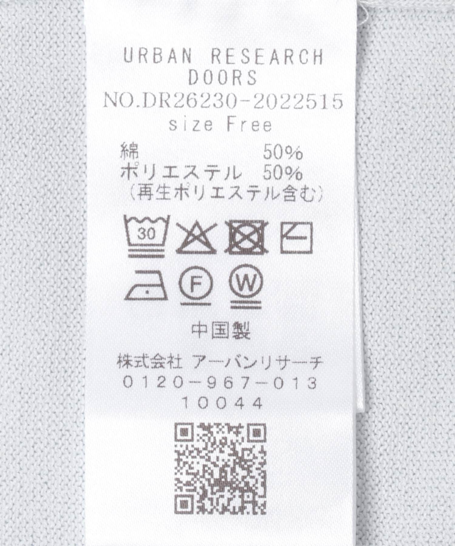 URBAN RESEARCH DOORS「『仁村紗和さん着用』『UR TECH』ｻﾏｼｪｱﾆｯﾄﾊｰﾌｽﾘｰﾌﾞﾌﾟﾙ」|Tシャツ・カットソー|
