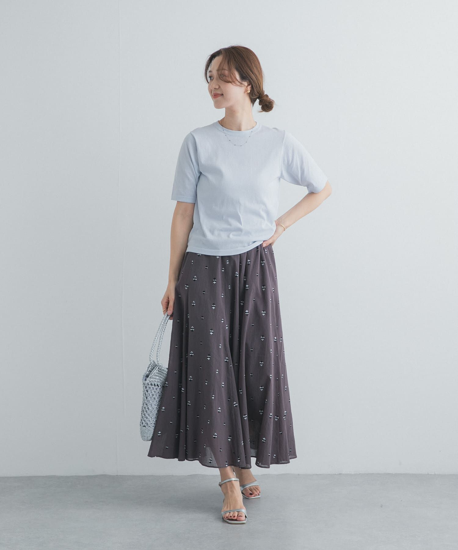 URBAN RESEARCH DOORS「『仁村紗和さん着用』『UR TECH』ｻﾏｼｪｱﾆｯﾄﾊｰﾌｽﾘｰﾌﾞﾌﾟﾙ」|Tシャツ・カットソー|