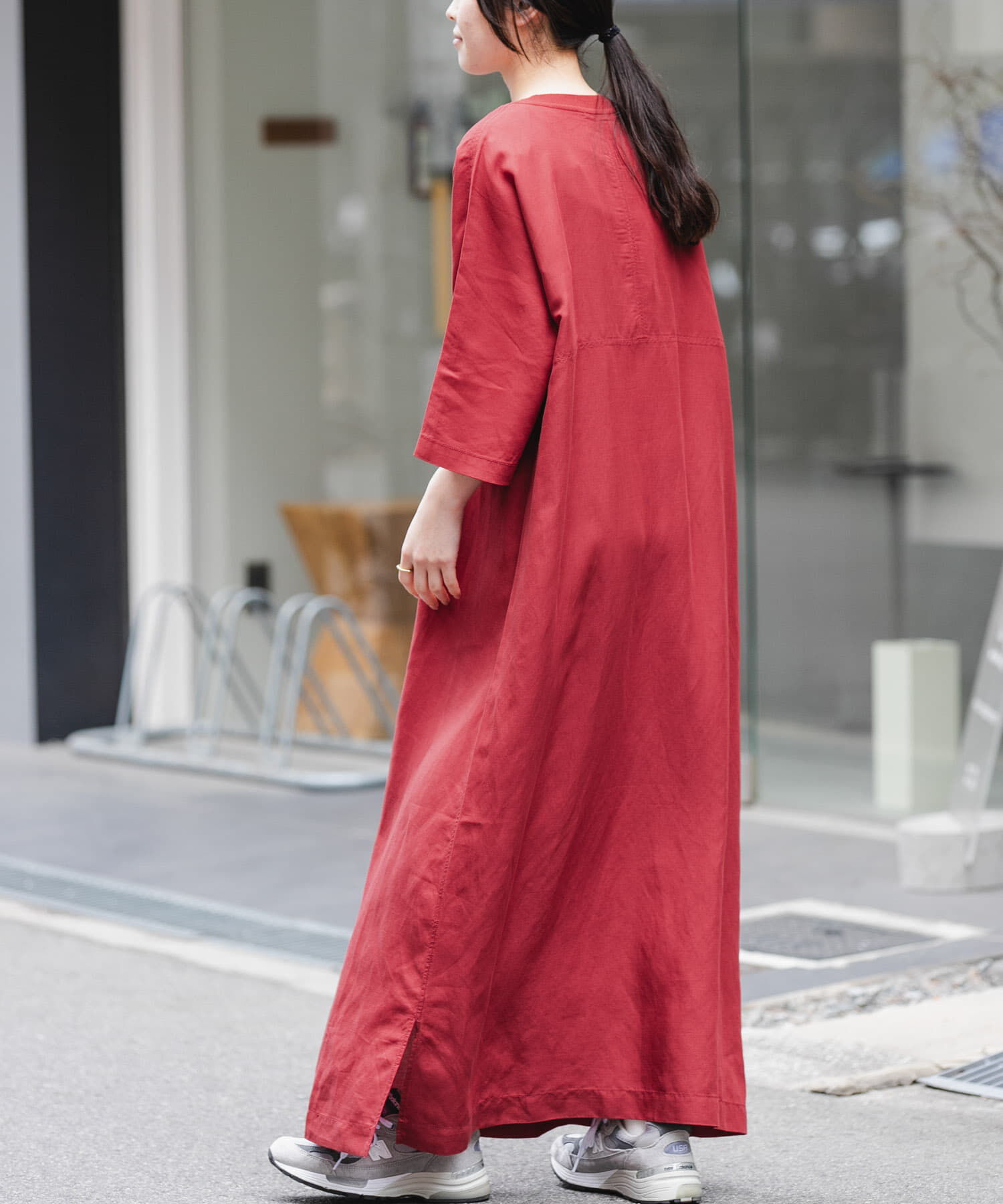 URBAN RESEARCH DOORS「『一部WEB限定カラー』FORK&SPOON　リネン混プルオーバーワンピース」|ワンピース|