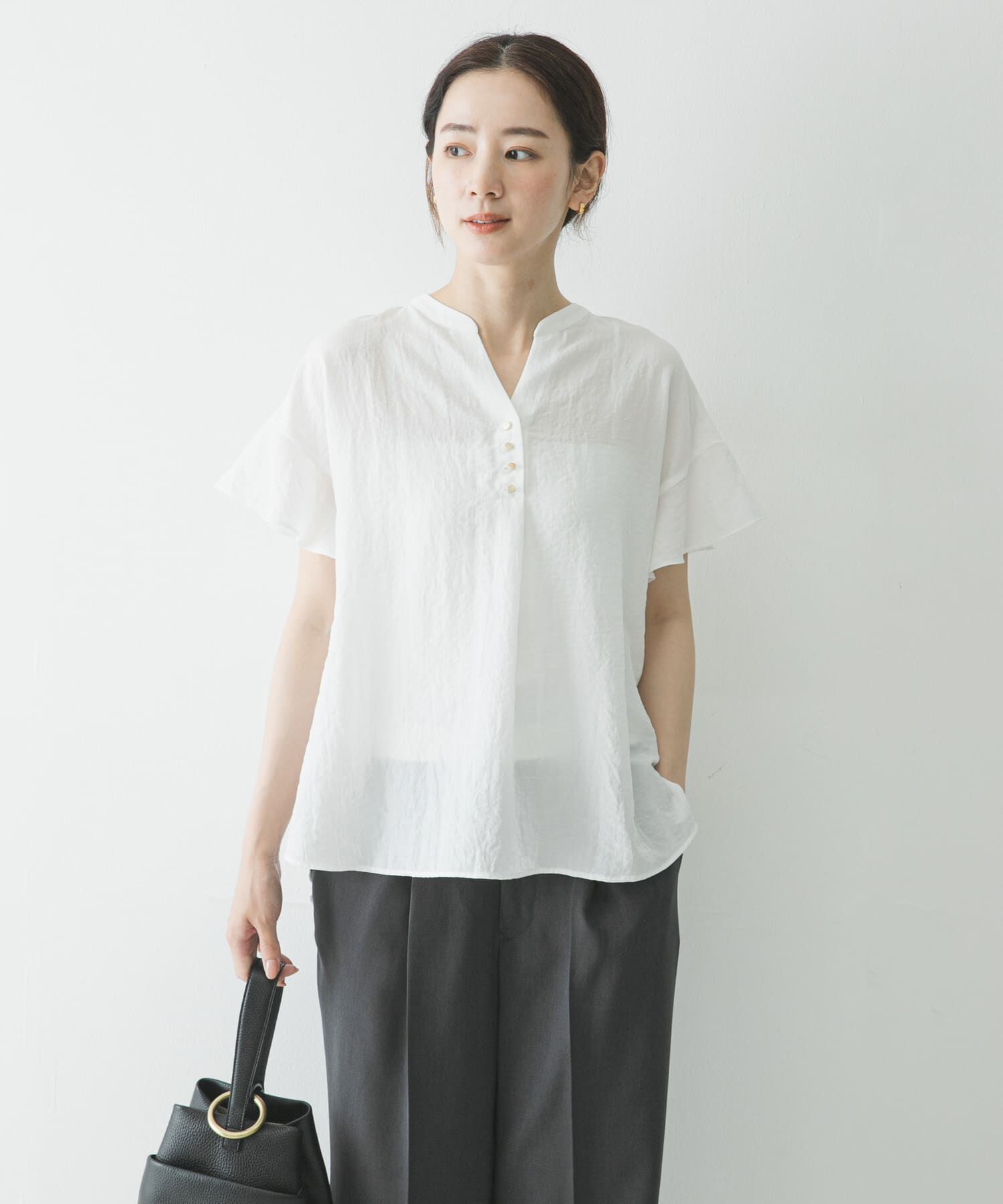 URBAN RESEARCH「フレンチスリーブスキッパーブラウス」|シャツ・ブラウス|