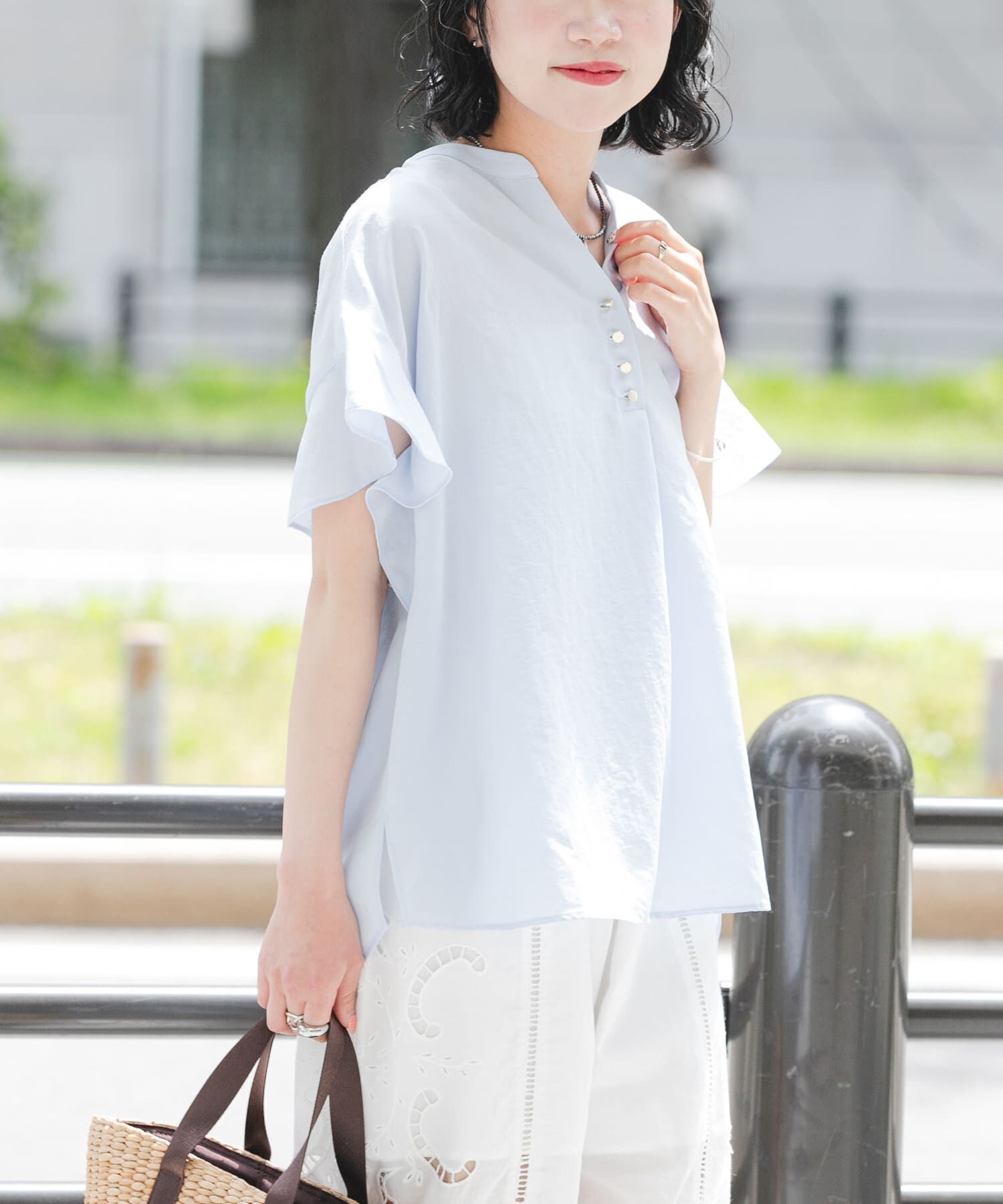 URBAN RESEARCH「フレンチスリーブスキッパーブラウス」|シャツ・ブラウス|