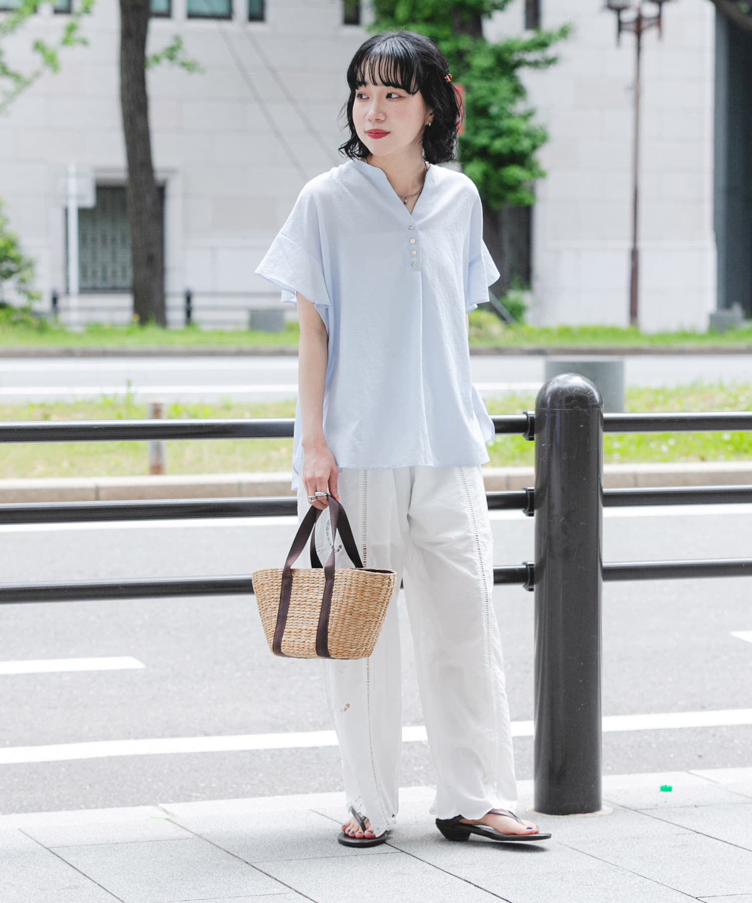 URBAN RESEARCH「フレンチスリーブスキッパーブラウス」|シャツ・ブラウス|