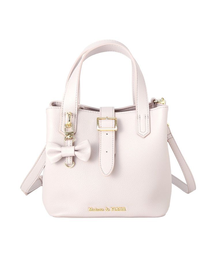 Maison de FLEUR「【2Way】ベルト付きバケットバッグ」|ハンドバッグ|