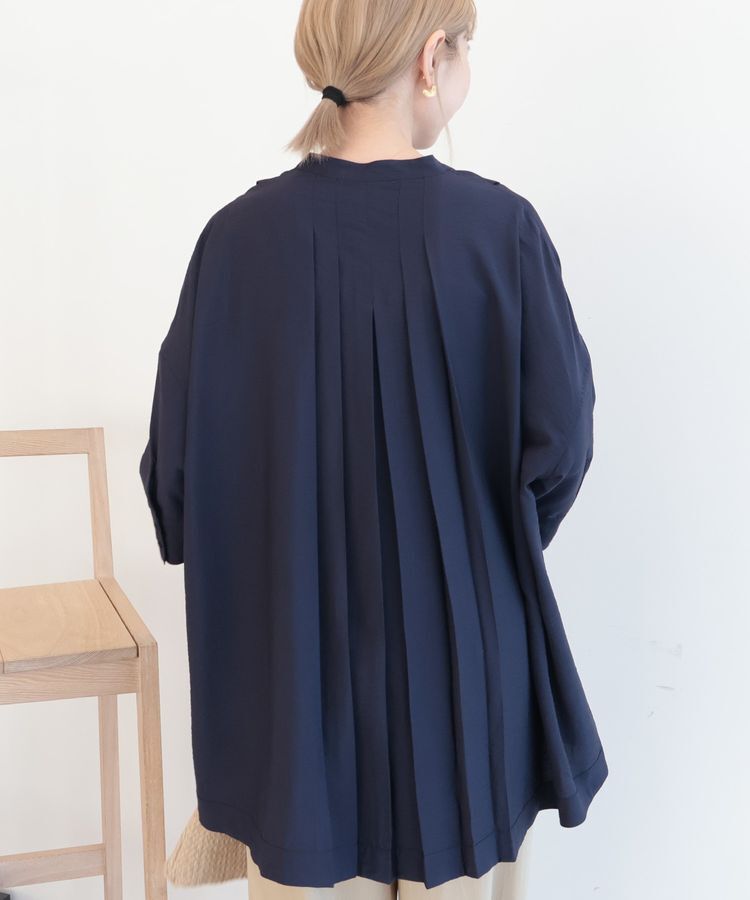 AMERICAN HOLIC「【WEB限定】接触冷感バンドカラーシャツチュニック」|シャツ・ブラウス|