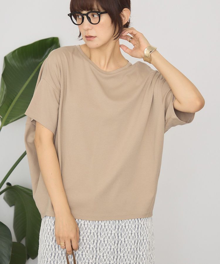 AMERICAN HOLIC「【接触冷感+UVカット】半袖コクーンカットプルオーバー」|Tシャツ・カットソー|