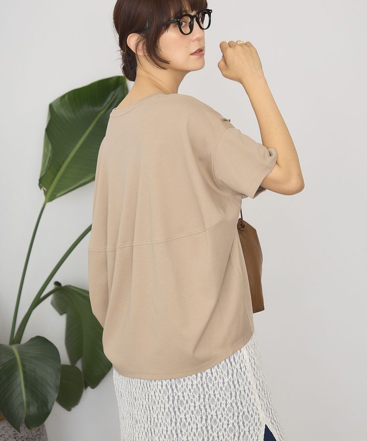 AMERICAN HOLIC「【接触冷感+UVカット】半袖コクーンカットプルオーバー」|Tシャツ・カットソー|