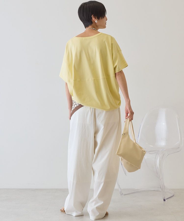AMERICAN HOLIC「【接触冷感+UVカット】半袖コクーンカットプルオーバー」|Tシャツ・カットソー|