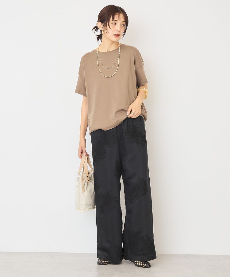 AMERICAN HOLIC「【接触冷感+UVカット】半袖コクーンカットプルオーバー」|Tシャツ・カットソー|