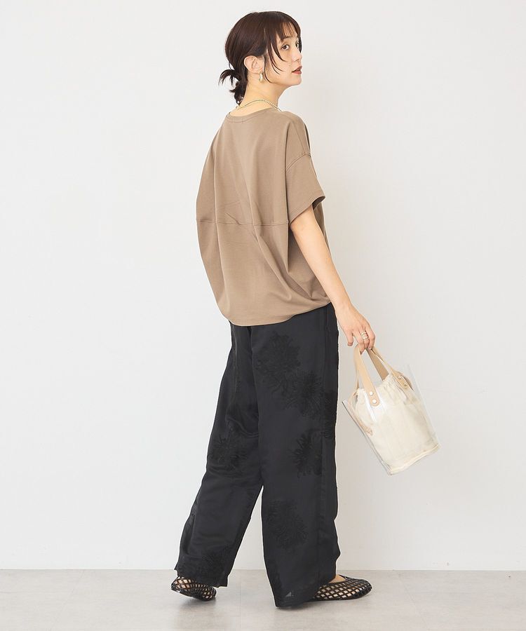 AMERICAN HOLIC「【接触冷感+UVカット】半袖コクーンカットプルオーバー」|Tシャツ・カットソー|
