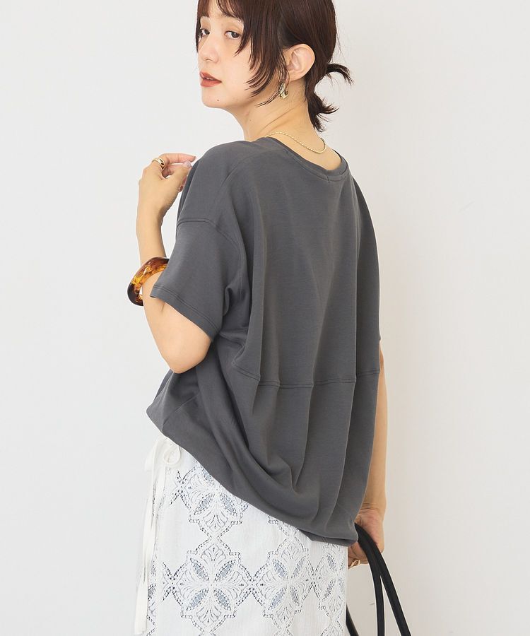 AMERICAN HOLIC「【接触冷感+UVカット】半袖コクーンカットプルオーバー」|Tシャツ・カットソー|