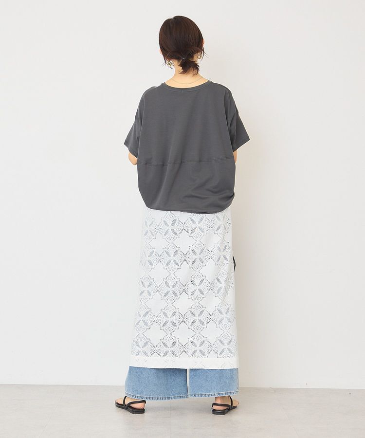 AMERICAN HOLIC「【接触冷感+UVカット】半袖コクーンカットプルオーバー」|Tシャツ・カットソー|