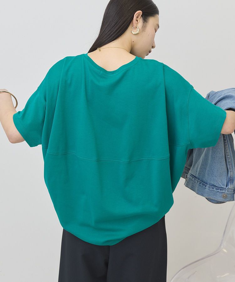 AMERICAN HOLIC「【接触冷感+UVカット】半袖コクーンカットプルオーバー」|Tシャツ・カットソー|