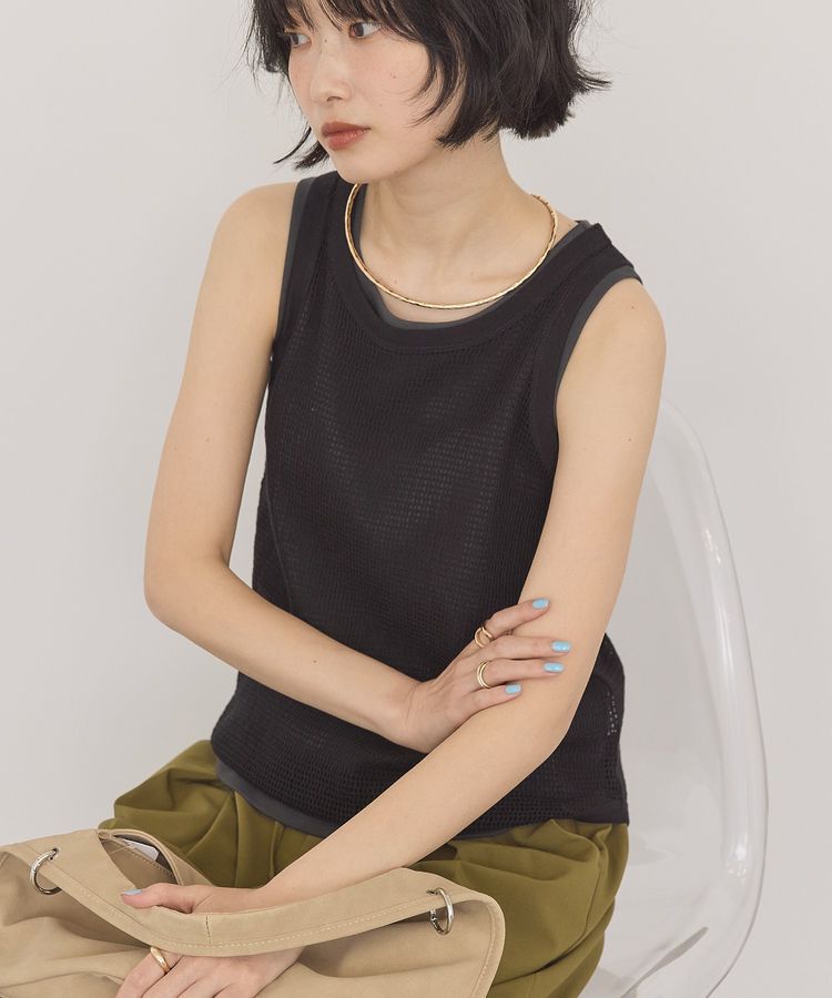 AMERICAN HOLIC「【2点セット】メッシュレイヤードタンクトップ」|インナー|