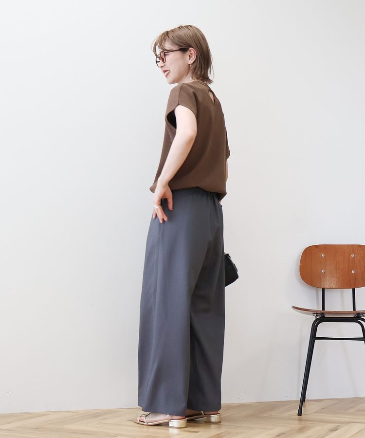 AMERICAN HOLIC「【WEB限定】接触冷感ラメフレンチスリーブニットプルオーバー」|ニット・セーター|