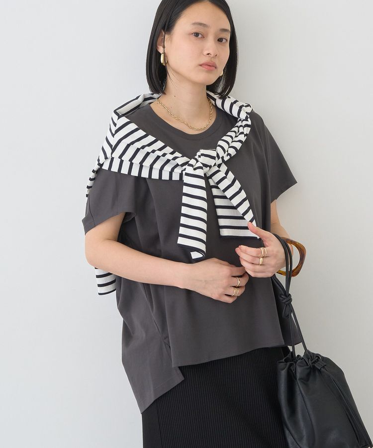 AMERICAN HOLIC「【接触冷感・UVカット】ルーズコクーンプルオーバー」|Tシャツ・カットソー|