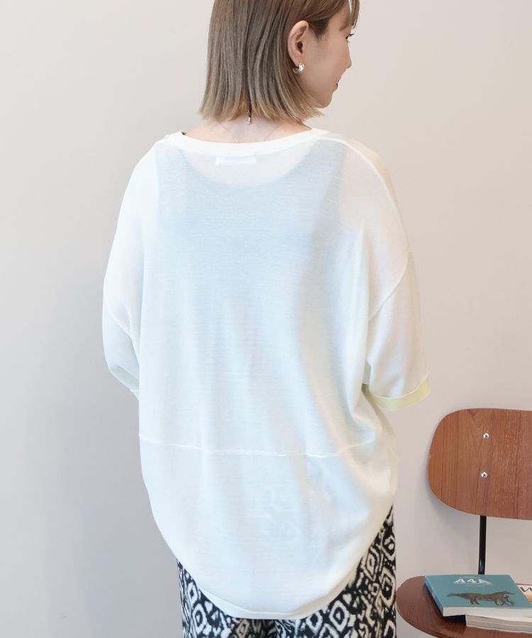 AMERICAN HOLIC「【接触冷感】配色コクーンシルエットニット」|ニット・セーター|