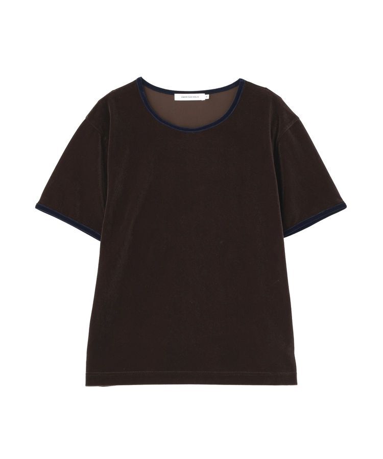 AMERICAN HOLIC「シアーベロア配色プルオーバー」|Tシャツ・カットソー|