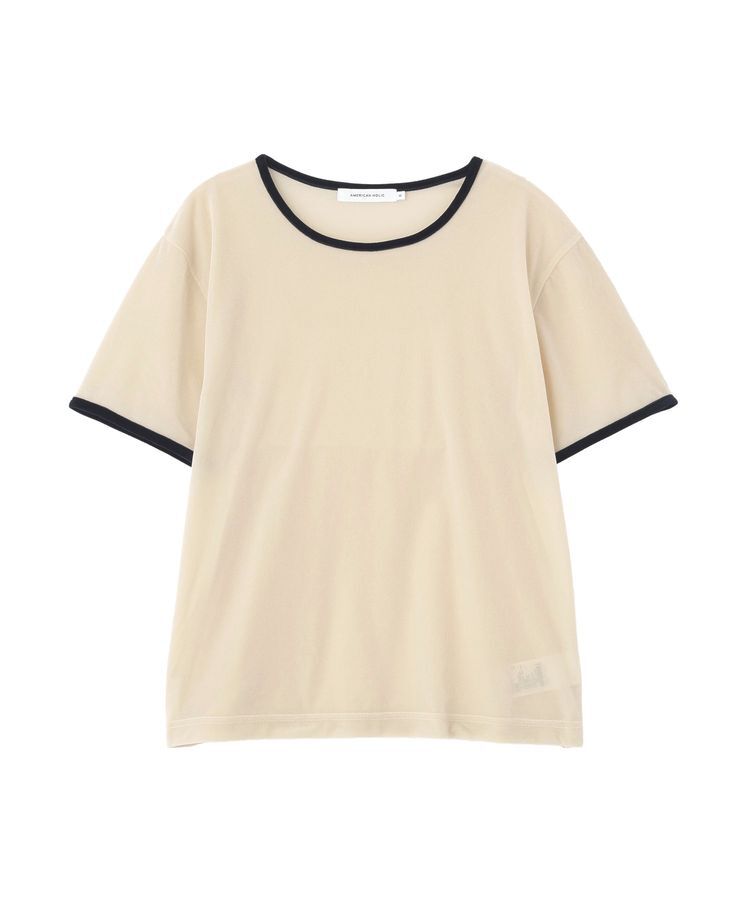 AMERICAN HOLIC「シアーベロア配色プルオーバー」|Tシャツ・カットソー|