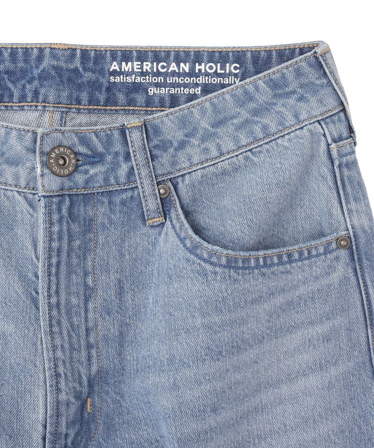 AMERICAN HOLIC「ダメージワイドデニム」|デニム|