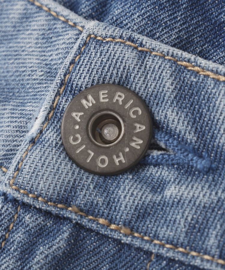 AMERICAN HOLIC「ダメージワイドデニム」|デニム|