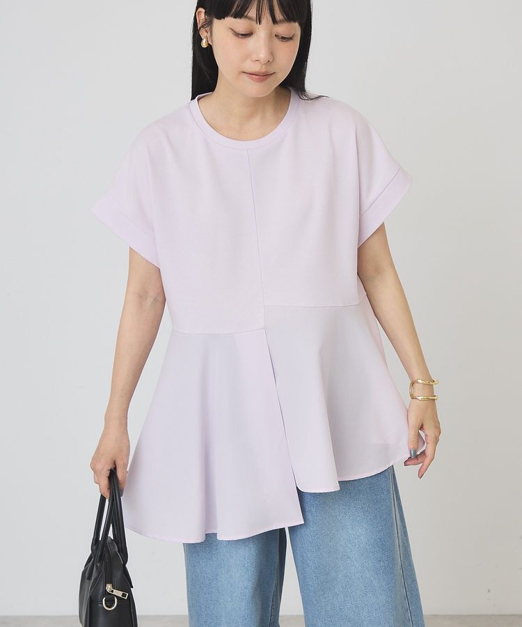 AMERICAN HOLIC「アシンメトリーペプラム ドッキングプルオーバー」|Tシャツ・カットソー|