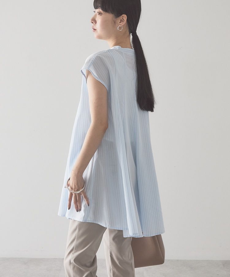AMERICAN HOLIC「【接触冷感】フレンチスリーブフレアスキッパーブラウス」|シャツ・ブラウス|