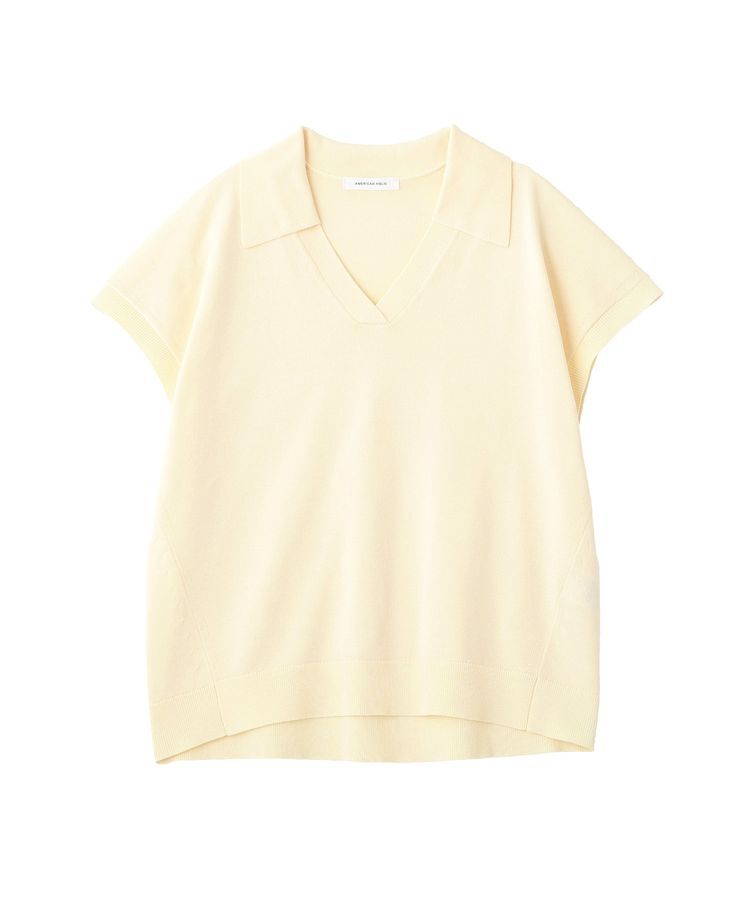 AMERICAN HOLIC「フレンチスリーブスキッパールーズニットプルオーバー」|ニット・セーター|