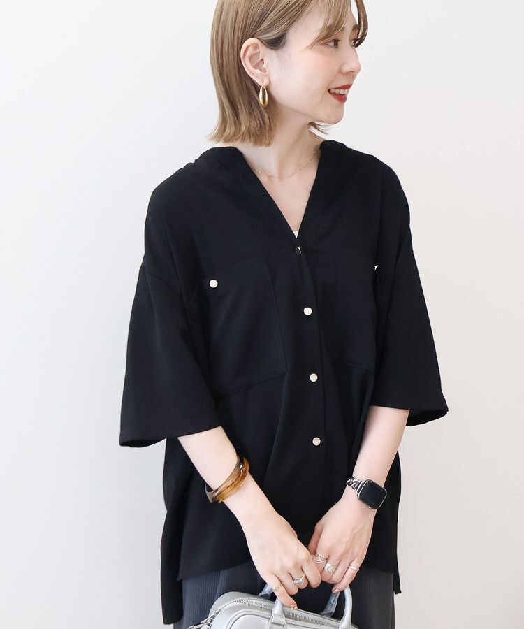 AMERICAN HOLIC「【WEB限定】ミリタリーWポケットスキッパーシャツ」|シャツ・ブラウス|