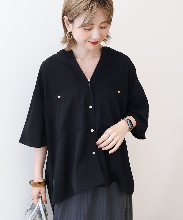 AMERICAN HOLIC「【WEB限定】ミリタリーWポケットスキッパーシャツ」|シャツ・ブラウス|