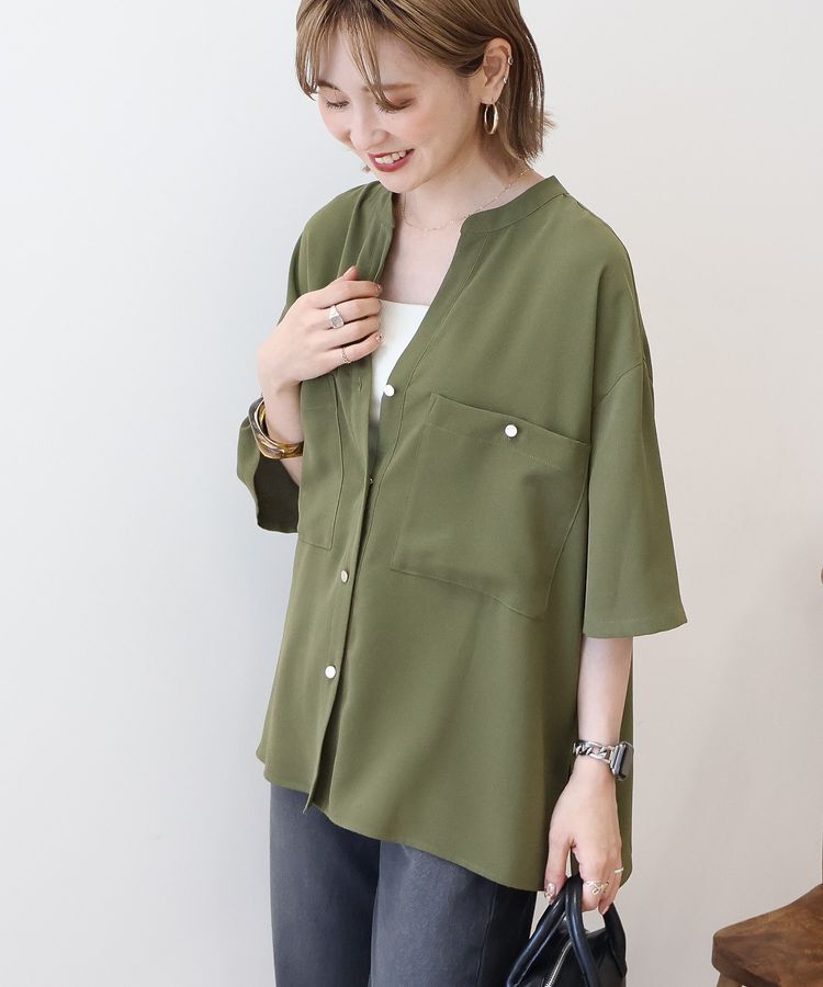 AMERICAN HOLIC「【WEB限定】ミリタリーWポケットスキッパーシャツ」|シャツ・ブラウス|